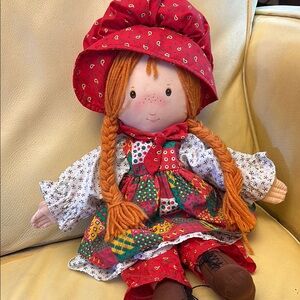 Holly Hobby Rag Doll with Red Hat